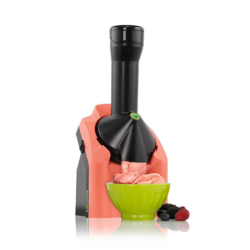 Yonanas - Classic Vegan Non-Dairy Frozen Fruit Soft Serve Dessert Maker, Includes 36 Recipes, 200 Watts - Coral
