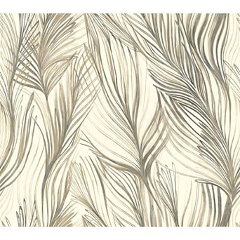 RoomMates Peaceful Plume Peel & Stick Wallpaper