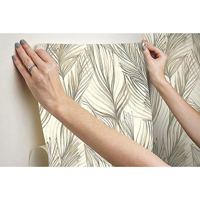 RoomMates Peaceful Plume Peel & Stick Wallpaper