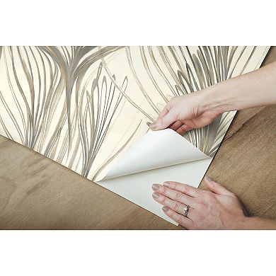 RoomMates Peaceful Plume Peel & Stick Wallpaper