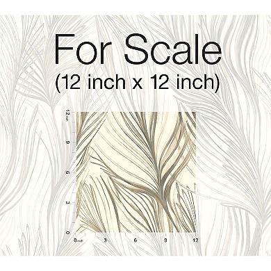 RoomMates Peaceful Plume Peel & Stick Wallpaper