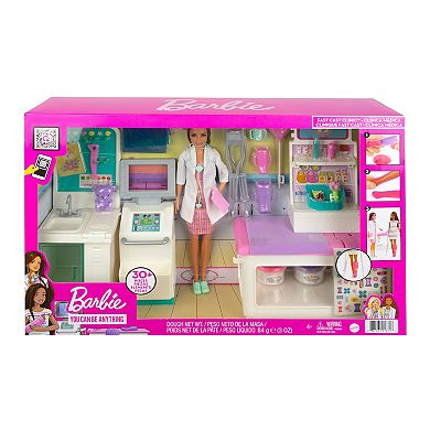 Barbie You Can Be Anything Fast Care Clinic Fashion Doll and Accessories Set