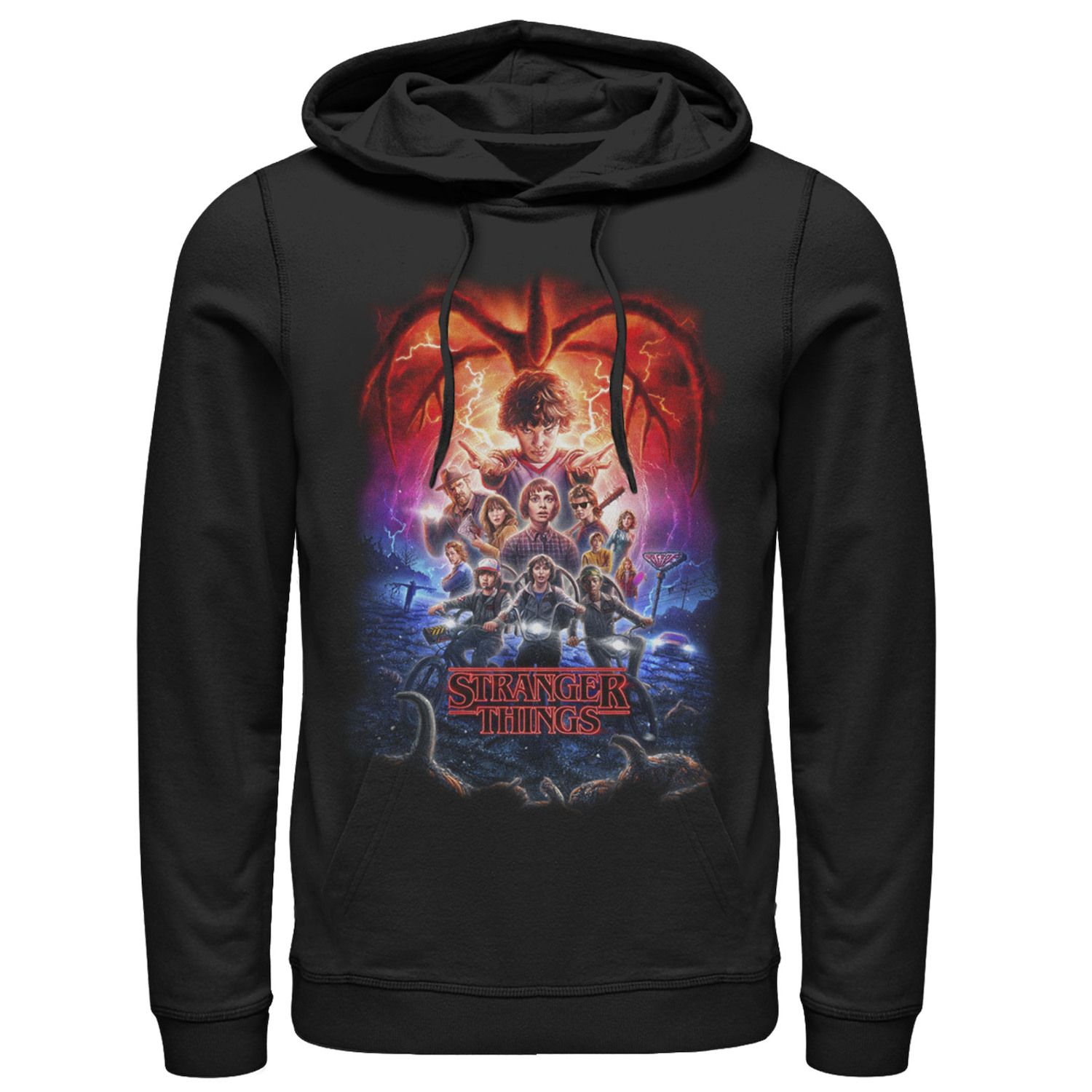 Sweat à Capuche Stranger Things Mindflayer - Poster De Film D'Horreur Officiel, Coupe Classique