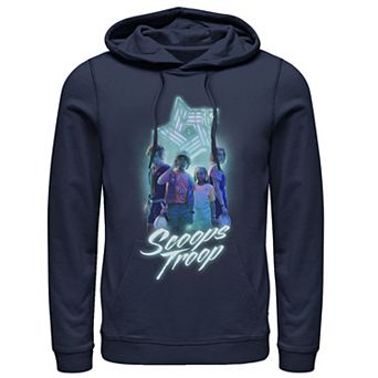 Men's Netflix Stranger Things Scoops Troop Neon Hoodie