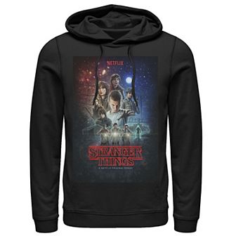 Men's Netflix Stranger Things Group Shot Illustrated Poster Hoodie
