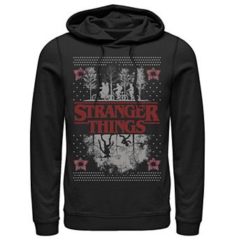 Men's Netflix Stranger Things Ugly Christmas Sweater Style Hoodie