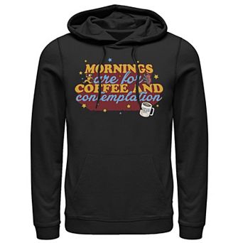 Men's Netflix Stranger Things Coffee And Contemplation Typographic Hoodie