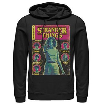 Men's Netflix Stranger Things Group Shot Comic Cover Hoodie