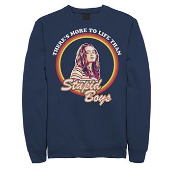 Men's Netflix Stranger There's More To Life Than Stupid Boys Sweatshirt