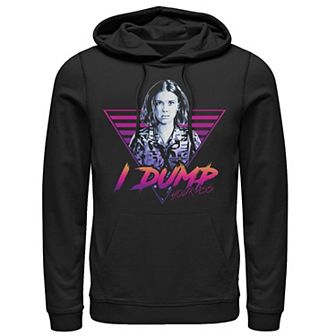 Men's Netflix Stranger Things Eleven I Dump Your Ass Portrait Hoodie