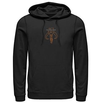 Men's Star Wars: The Mandalorian Mythosaur Outline Logo Hoodie