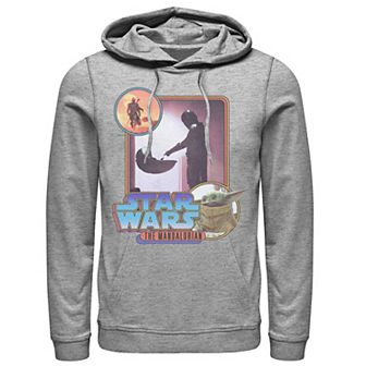 Men's Star Wars: The Mandalorian Retro Style Portrait Hoodie