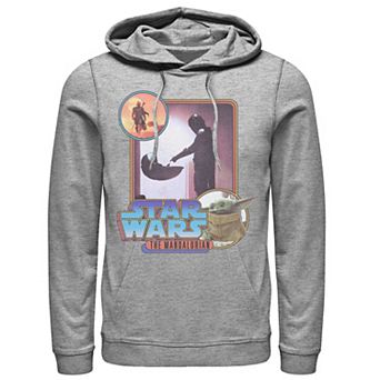 Men's Star Wars: The Mandalorian Retro Style Portrait Hoodie