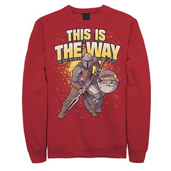 Men's Star Wars: The Mandalorian This Is The Way Action Pose Sweatshirt