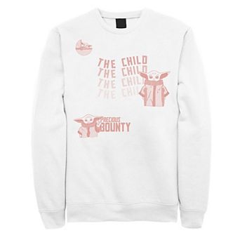 Men's Star Wars: The Mandalorian The Child Precious Bounty Text Sweatshirt