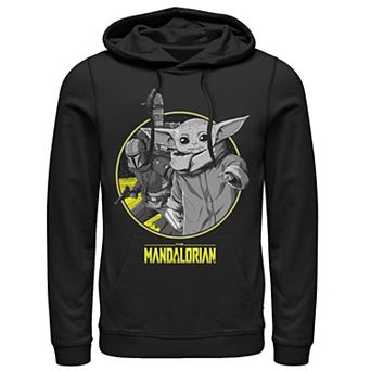 Men's Star Wars: The Mandalorian The Child Group Shot Logo Hoodie