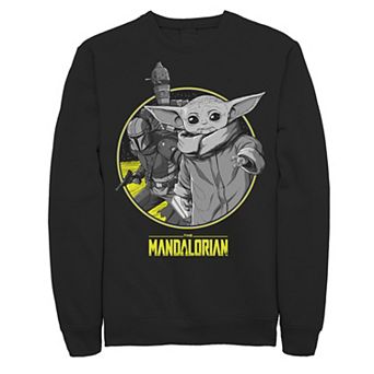Men's Star Wars: The Mandalorian The Child Group Shot Logo Sweatshirt