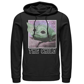 Men's Star Wars The Mandalorian The Child Galaxy Star Gaze Hoodie