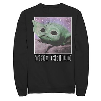 Men's Star Wars The Mandalorian The Child Galaxy Star Gaze Sweatshirt