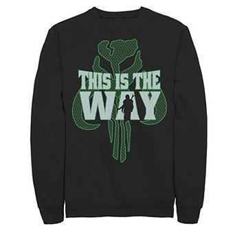 Men's Star Wars: The Mandalorian This Is The Way Logo Silhouette Sweatshirt