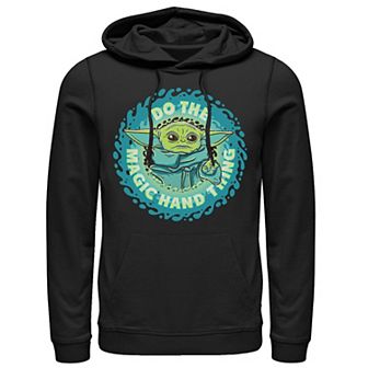 Men's Star Wars: The Mandalorian The Child Do The Magic Hand Thing Hoodie
