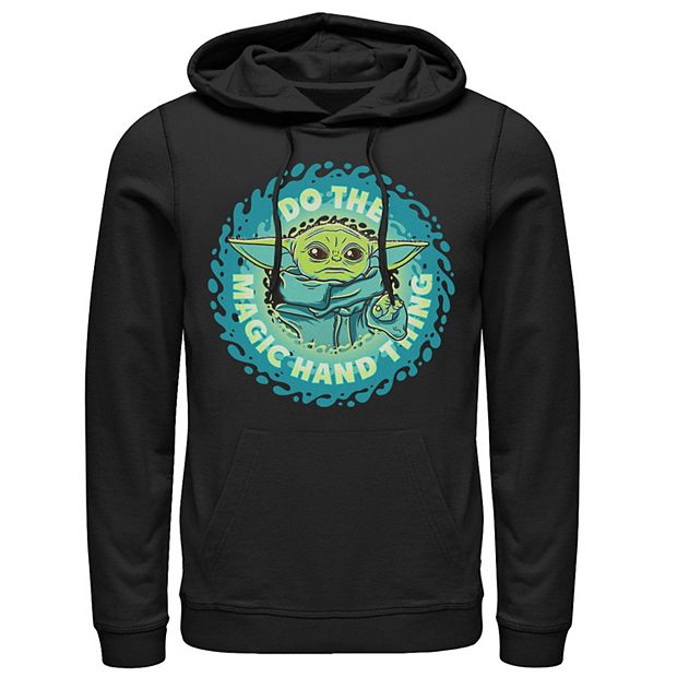 Men s Star Wars The Mandalorian The Child Do The Magic Hand Thing Hoodie