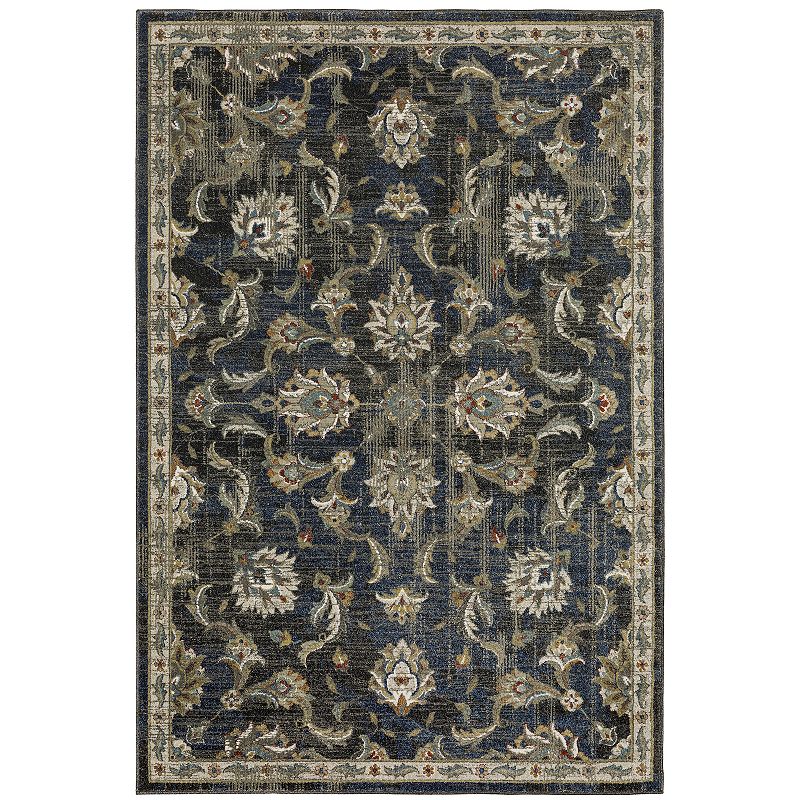 StyleHaven Valor Traditional Ornate Area Rug, Black, 10X13 Ft