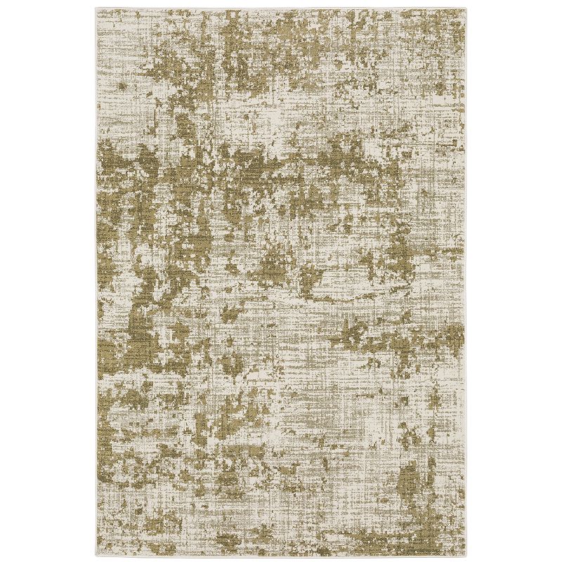 StyleHaven Valor Casual Distressed Area Rug, Beig/Green, 10X13 Ft