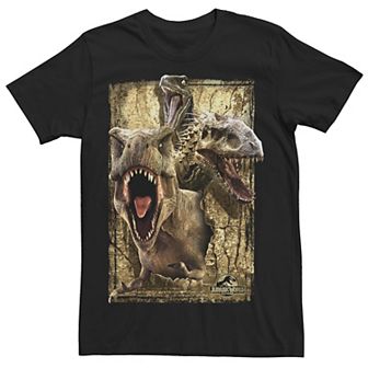 Big & Tall Jurassic World T-Rex Indominus Rex & Raptor Tee