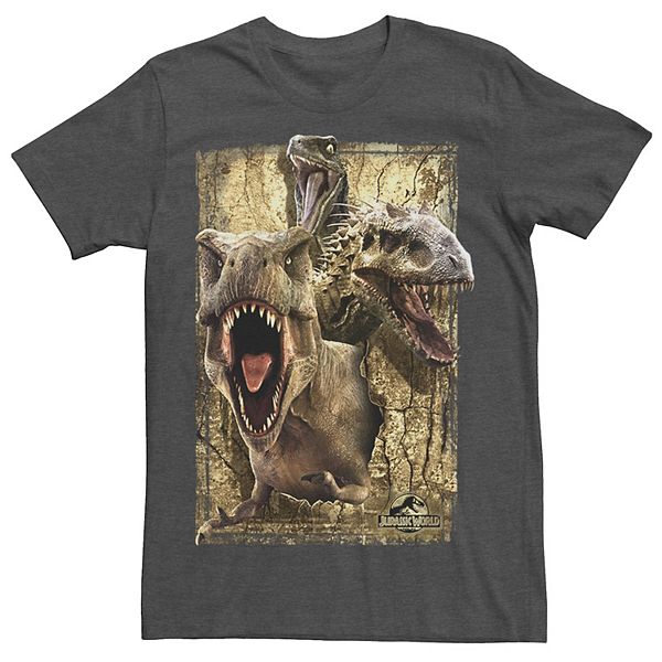 Big & Tall Jurassic World T-Rex Indominus Rex & Raptor Tee