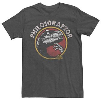 Big & Tall Jurassic Park Philosoraptor Pose Humor Tee