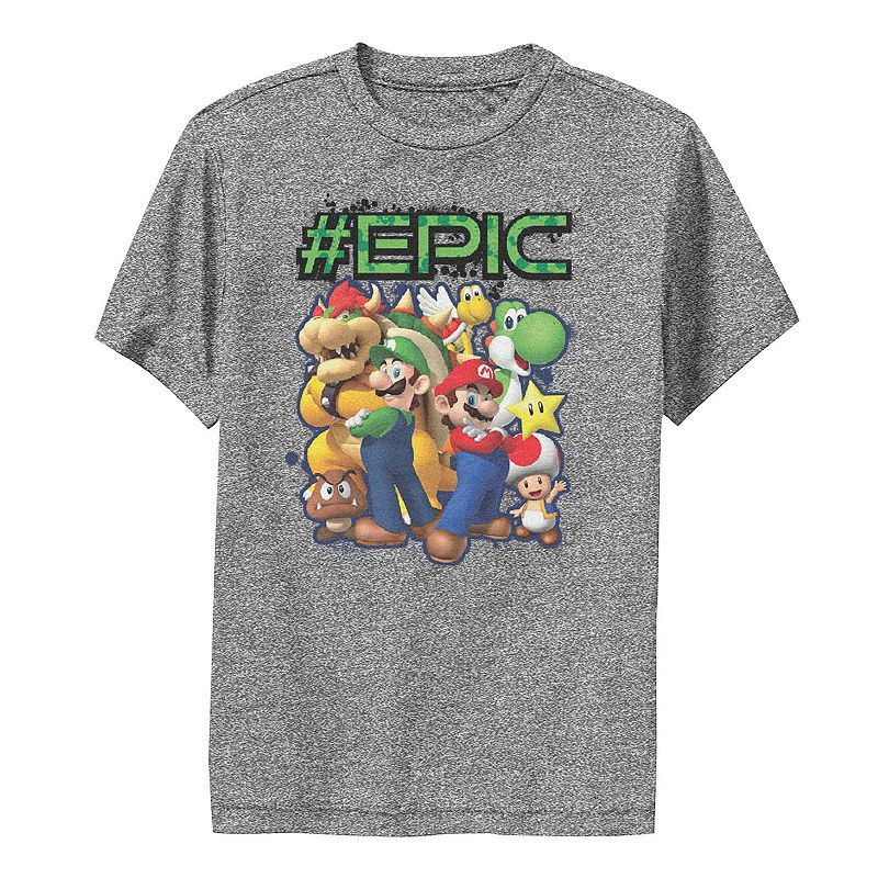 Boys 8-20 Super Mario Group Shot Epic Splatter Tee, Boy's, 