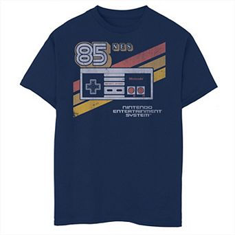 Boys 6-20 Nintendo NES Controller Retro Stripe 85 Tee