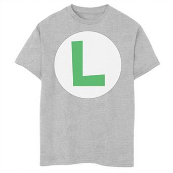 Boys 8-20 Nintendo Super Mario Luigi Icon Costume Tee