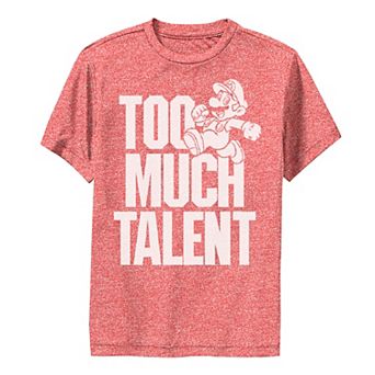 Boys 6-20 Super Mario Too Much Talent Tee