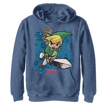 Boys 8-20 The Legend Of Zelda Cartoon Link Map Sweatshirt
