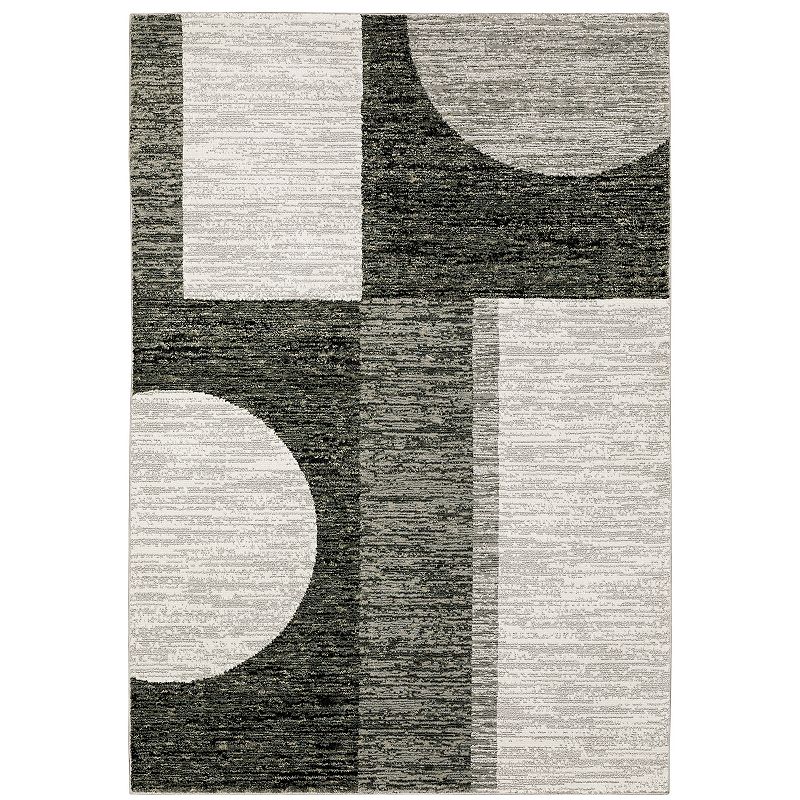 StyleHaven Sutton Contemporary Geometric Rug, Black, 8.5X11.5Ft