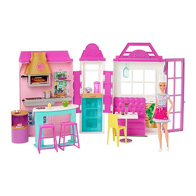 Barbie Cook 'N Grill Restaurant Fashion Dolls and Accessories Set