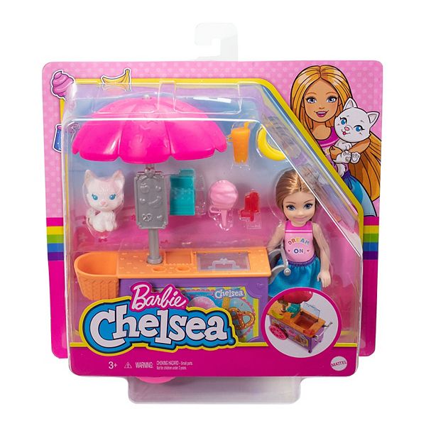 Barbie® Club Chelsea Sweet Treats Food Cart Doll and Accessories Playset
