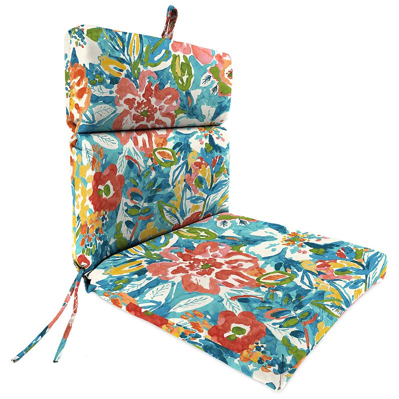 Jordan Manufacturing Indoor Outdoor Euro Style Dining Chair Cushion, Sunriver