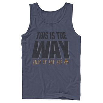 Men's Star Wars The Mandalorian This Is The Way Fade Tank Top