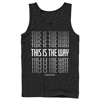 Men's Star Wars The Mandalorian This Is The Way Text Stack Tank Top