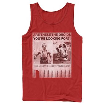 Men's Star Wars Droid Poster You're Looking For Tank Top