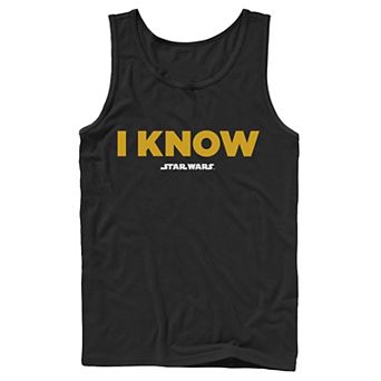 Men's Star Wars Han Solo I Know Tank Top