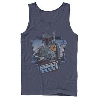 Men's Star Wars The Empire Strikes Back Boba Fett Vintage Portrait Tank Top