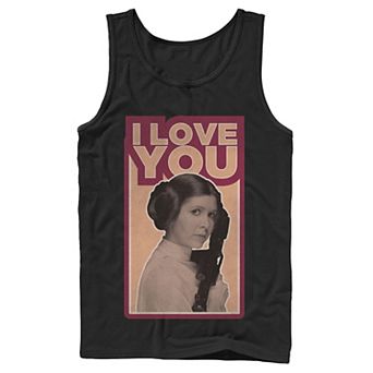 Men's Star Wars I Love You Iconic Film Quote Tank Top