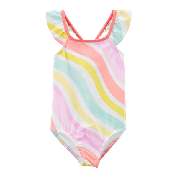 Toddler Girl Carter's Striped 1-Piece Swimsuit