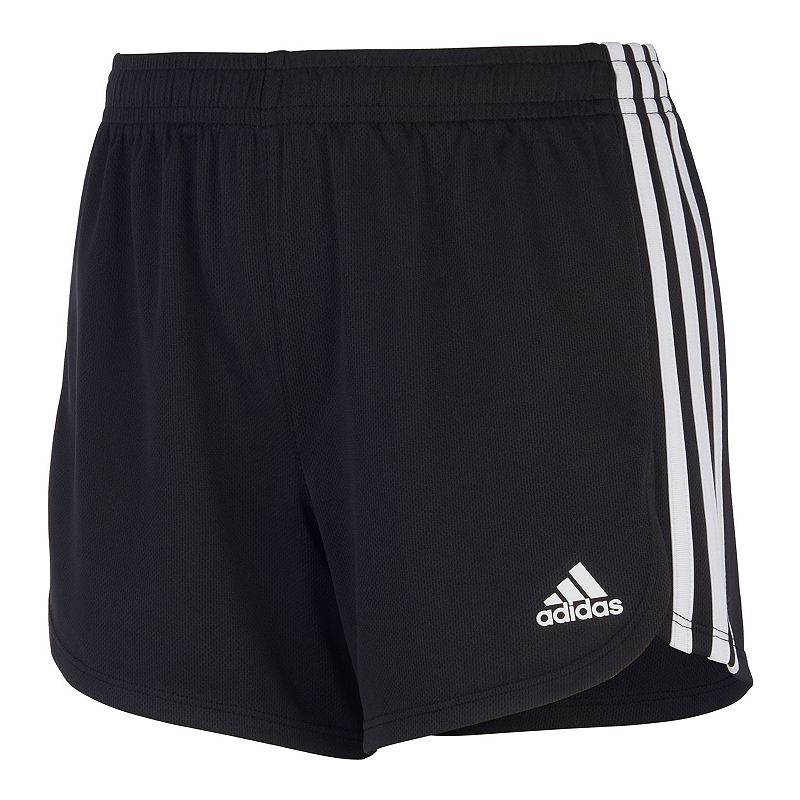 Girls 7-16 adidas 3-Stripe Mesh Shorts, Girls, Size: Small, Black