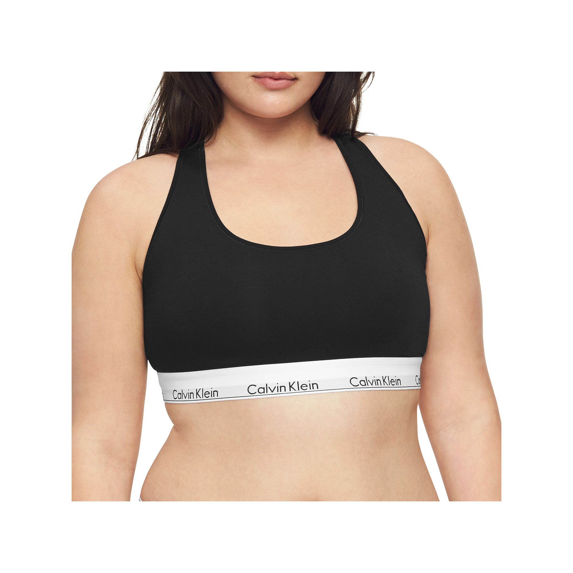Plus Size Calvin Klein Modern Cotton Unlined Bralette QF5116, Womens, Size