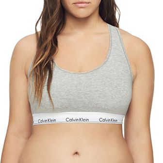 Plus Size Calvin Klein Modern Cotton Unlined Bralette QF5116